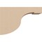 Ekena Millwork 2"W x 6"D x 4"H Classic Del Monte Rough Cedar Woodgrain TimberThane Corbel, Primed Tan CORUR02X06X04DELRCPR - alternate 5